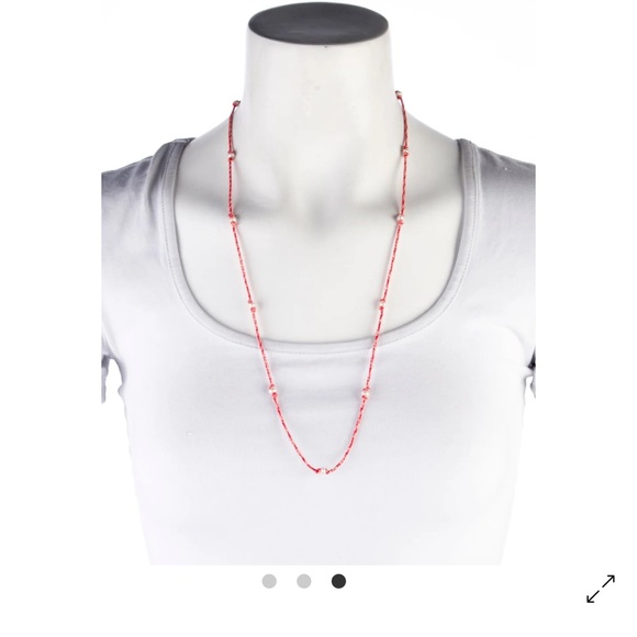 Marie Lichtenberg 29” 9K Cultured Pearl and Silk Cord Station Necklace Chain - Picture 5 of 8